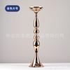 Adornos de Candelabro de Metal Electroplateado Estilo Americano, Centros de Mesa de Lujo para Bodas y Hoteles, Floreros, Recipientes para Velas