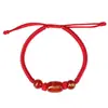 Pulseira de Corda Vermelha para o Ano do Cavalo, Doze Signos do Zodíaco, Tigre, Macaco, Porco e Dragão, Pulseira de Ágata Trançada para Homens e Mulheres