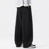 Pantalones de pierna curva estilo americano, nueva colección otoño 2026 para hombre, de pierna recta, corte holgado casual, pantalones de chándal de pierna ancha para otoño y primavera