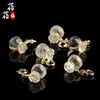 Beibeifu Cristal Citrino de Limón Natural Bolsa de la Suerte Colgante de Gota Pequeña Bolsa de la Suerte Accesorios de Joyería DIY Venta al por Mayor
