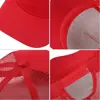 Gorra de béisbol de malla ligera de verano de cinco paneles para hombre con logotipo bordado estampado, sombrero transpirable para exteriores con protección solar de malla para niños