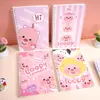 Cuaderno Lindo de Gato Kt Ins de Aspecto Alto Estudiante A5 Cuaderno de Espiral Engrosado Cuaderno de Notas Tareas Papelería Linda Transfronterizo