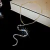 Collar de Flor de Circonita Cúbica Brillante Micro-Glow, Cadena de Clavícula de Lujo Ligero de Alta Gama, Accesorio de Cuello Moderno y Exquisito para Mujeres