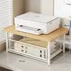 Estante de Armazenamento para Impressora de Mesa com Gaveta Estante de Armazenamento para Copiadora Mesa de Escritório Pequena Prateleira de Colocação de Duas Camadas