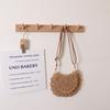 Bolsa Transversal de Renda para Menina Fofa, Bolsa Tecida de Algodão Nova, Capa de Bolsa Vazada, Bolsa de Palha de Ombro Único, Estilo Férias, Bolsa de Praia