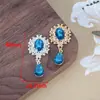 Novo Pingente de Flor de Liga em Forma de Gota de Água Acessórios para Joias DIY com Strass Brincos Dourados Pingente Fivelas com Strass Acessórios para Cabelo Acessórios para Cabeça