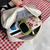 Bolso cuadrado pequeño de nailon, moderno, fresco y bonito, para compras de estudiantes, bandolera de estilo occidental simple para mujer, 2022