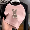 Camiseta Térmica para Niña, Tallas Mediana a Grande para Niños, Felpa, Casual, Bloque de Color, Manga Larga, Nuevo Estilo Otoño/Invierno, Cuello Redondo, Cálida, Camiseta Versátil