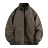 Otoño 2026 Nueva Chaqueta Estilo Americano Abrigo de Béisbol Moda Casual Cuello Alto Corte Holgado Ropa Versátil para Hombre Unisex
