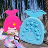 Bolsos Transfronterizos, Bolsos Cruzados para Niñas, Carteras de Silicona para Monedas, Bolsos para Auriculares de Dibujos Animados Marinos de Sirenas, Carteras de Gran Capacidad