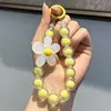 Cordão de Celular com Contas Coloridas Dopamina Pétala Curto Coreano Japonês Ins Pingente Charme para Celular Venda por Atacado