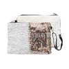 Amazon Bolsa de Maquillaje Mágica de Lentejuelas Transferible por Calor Consumibles en Blanco Bolsa de Maquillaje de Cuentas Suministro de Fábrica