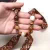 Lenço de Seda Fresco Floral Estilo Dopamina, Acessório de Pescoço Elegante Pastoral, Lenço Feminino para Primavera e Verão, Fita Decorativa para Saídas de Viagem