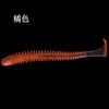 Isca macia T-tail 5/6/7,5 cm parafuso de duas cores T-tail PVC Luya Soft Bait embalagem fina imitação de isca fábrica atacado