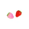 Accesorios de Fresa de Fruta Simulada de Resina para Broche de Pelo, Llavero, Colgante, Imán para Nevera, Hebilla de Zapato, Parche Decorativo, Material