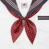Elegante Bolinhas Nó de Peixe Dourado Sem Laço Gola de Marinheiro Floral Uniforme Versátil Fofo Novo Gravata Borboleta