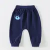 Calça Jingqi para Bebê de Cintura Alta Protegendo a Barriga para Primavera e Outono, Calça para Meninos e Meninas Pequenos, Leggings Infantis, Calça de Bebê para Primavera e Outono