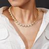 Collar de Plata de Ley S925 Incrustado con Moissanita Diamante Completo Estilo Hip-Hop Corazón de Doble Capa para Hombres y Mujeres Joyería de Comercio Electrónico Transfronterizo Estilo de Lujo Accesible
