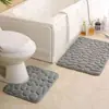 Alfombrilla de baño para suelo transfronteriza, alfombrilla de suelo pequeña de terciopelo de piedra coral, alfombrilla de baño en forma de U para inodoro, venta al por mayor en Amazon Temu