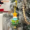 Dopamina Criativa Pingente Sino Árvore de Natal Tricô de Lã Pingente de Carro Acessórios de Decoração de Natal Pingente Pequeno