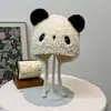 Chapéu de Tricô com Proteção de Orelha Animal Outono e Inverno Chapéu de Tricô Infantil Estilo Quente para Bebê Chapéu de Lã Forro de Algodão Peludo