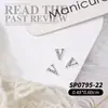 Joyería de Arte para Uñas de 26 Letras Aleación de Oro y Plata Diamante 3D para Arte de Uñas Accesorios de Decoración para Uñas DIY