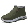 Zapatos de Algodón para Mujer, Botas de Mujer de Talla Grande Transfronterizas, a Prueba de Frío y Cálidas, Zapatos de Algodón para Personas de Mediana Edad y Mayores, Botas de Nieve Acolchadas con Forro de Felpa, Zapatos de Caña Alta para Mujer