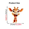 Simulación de Ventas Directas Transfronterizas Pegatinas de Pared de Animales Lindos Ventana de Vidrio Diseño Festivo Autoadhesivas Impermeables Decorativas Pegatinas de Pared