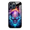Adecuado para iPhone 17, Estilo de Comercio Exterior de Moda, Funda de Cristal para Teléfono Apple 18 Pro Max Cráneo Pirata Estilo Oscuro 14 13