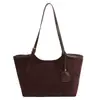 2025 Nuevo Bolso Tote Retro de Gamuza de Nicho para Mujer Bolso de Hombro de Gran Capacidad Versátil para el Trabajo Bolso de Mano con Textura