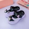 Zapatos de Agujeros para Niñas Kulomi Cabeza Grande Dibujo Animado Punta Redonda Francesa Boca Baja Lindos Calzado Exterior Suela Suave Sensación de Pegado Mary Jane