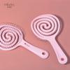 Peine de masaje hueco de Chuanqi para el cuidado del cabello de mujeres, peine para el hogar, peine para el cabello húmedo y seco, peine de peinado esponjoso de doble uso.