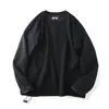 Pássaros Esportes ao Ar Livre Forro de Veludo Quente Gola Redonda Moletom Camiseta Básica Esportiva Zíper Lateral Camiseta de Manga Longa Masculina