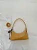 Bolsa de Ombro Estilosa Tecida de Grande Capacidade Verão 2026 Nova Bolsa de Axila Tote Casual de Ombro de Mão Cor Sólida Bolsa Meia-Lua