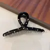 Presilha de Cabelo Estilo Coreano com Bolinhas para Mulheres 2024 Nova Presilha de Tubarão para Parte de Trás da Cabeça Grampo de Cabelo Acessórios de Cabelo