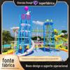 Equipamento de diversão sem energia, escorregador de aço inoxidável não padronizado, fabricante de equipamentos para parques de diversões sem energia Family Paradise