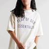 Essentials Hhh Marca Tendência Estilo Americano Verão Estampa de Letra Solta Casual Manga Curta Camiseta para Homens e Mulheres Ins