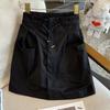 Falda casual de verano holgada cubierta de carne chica gordita talla grande 300kg moda cintura alta estilo trabajo falda midi ropa de mujer