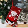 Decoração de Natal Meias de Natal Pequenos Presentes de Natal Pequenas Sacolas de Doces Meias do Papai Noel Decoração Pendentes para Árvore de Natal