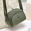 Transfronterizo 2026 Nuevo Modelo Simple Versátil Moda Ligero Multicapa Bolso Cruzado Tela de Nylon Bolsa Cuadrada Pequeña Bolso de Hombro de Moda