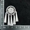 Boneca gato de batata de Guizhou acessórios DIY lembrança coroa de cabelo prateada chapéu étnico Miao chapéu tiara de chifre de vaca borboleta