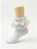 Calcetines de Encaje de Princesa para Niñas para Actuación Calcetines de Baile Latino Calcetines Blancos para Niños Primavera y Verano