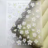 Venta Caliente Transfronteriza Pegatinas para Uñas con Diseño de Flor en Gradiente Versátil 3D Pegatinas para Uñas Flor de Cinco Pétalos Dulce en Relieve 5D Guka