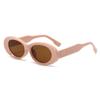 24 nuevas gafas de sol de estilo coreano con montura ovalada pequeña, de alta calidad y estilo de marca, para damas, de comercio exterior.