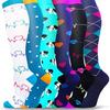 Calcetines de Compresión de Otoño Europeos y Americanos, Calcetines Largos Deportivos Antideslizantes, Absorbentes del Sudor, Resistentes al Olor, Transpirables, Calcetines de Pantorrilla al por Mayor, Hasta la Rodilla