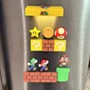Imanes de Nevera Serie Mario Lindo de Dibujos Animados Pegatinas Magnéticas Suaves Decoración de Puerta Pegatinas de Pared Accesorios de Cojín Anticolisión para Puerta