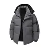 Nueva Chaqueta de Algodón Engrosada para Hombre Otoño e Invierno 2026, Abrigo de Algodón Casual Holgado de Marca de Moda, Chaqueta a Prueba de Frío de Color Sólido con Tres Rayas para Hombre