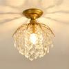 Pequeño Candelabro Estilo Americano Candelabro de Cristal para Pasillo Luz para Entrada Escaleras Vestidor Lámpara Creativa Pequeña de Techo