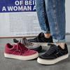 Otoño Nuevo Lona Transpirable Estilo Universitario Tenis de Caña Baja con Cordones Juventud Diario Casual Deportes con Cordones Zapatos de Hombre