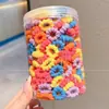 Anel de Toalha Amigo do Cabelo de Bebê Elásticos de Borracha Tamanho Polegar para Crianças Meninas, Elásticos de Cabelo de Alta Elasticidade para Bebês